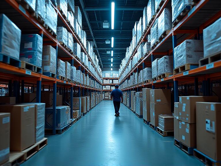 Dark store fulfillment operations in urban NYC warehouse